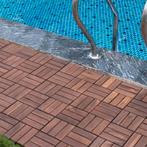 Houten terrastegels Alliste vlonder set van 10 acacia 0,9 m², Verzenden, Nieuw