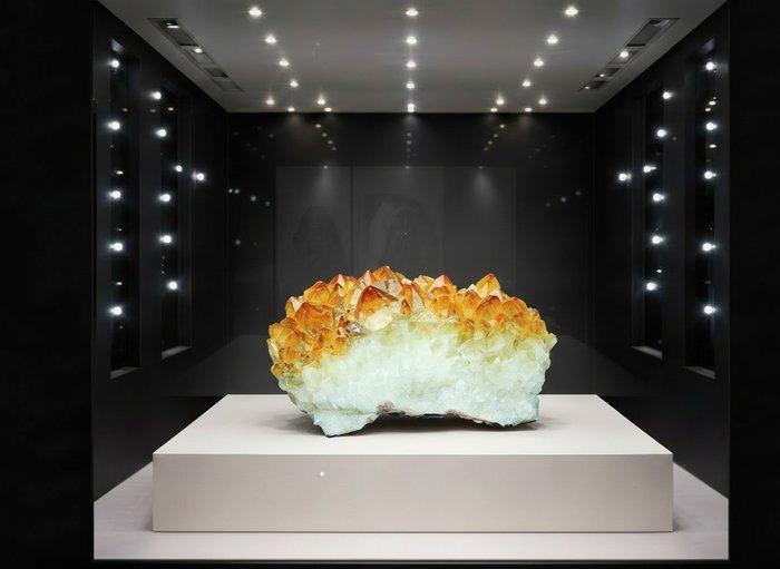 1470 g Uitstekende kwartsvariëteit citrien Natuurlijke, Verzamelen, Mineralen en Fossielen