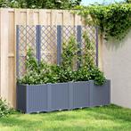 vidaXL Plantenbak met latwerk 160x40x140 cm polypropeen, Verzenden, Nieuw, Kunststof