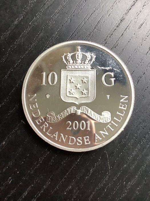 Nederlandse Antillen. 10 Gulden 2001 (Zonder Minimumprijs), Postzegels en Munten, Munten | Nederland