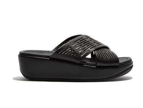 -40% FitFlop  FitFlop Lulu sleek cross slide  maat 42, Kleding | Dames, Schoenen, Slippers, Zwart, Nieuw, Verzenden