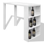 Witte Bartafel MDF | Tweedekansje | OP=OP, 100 tot 150 cm, Metaal, Modern, Rechthoekig