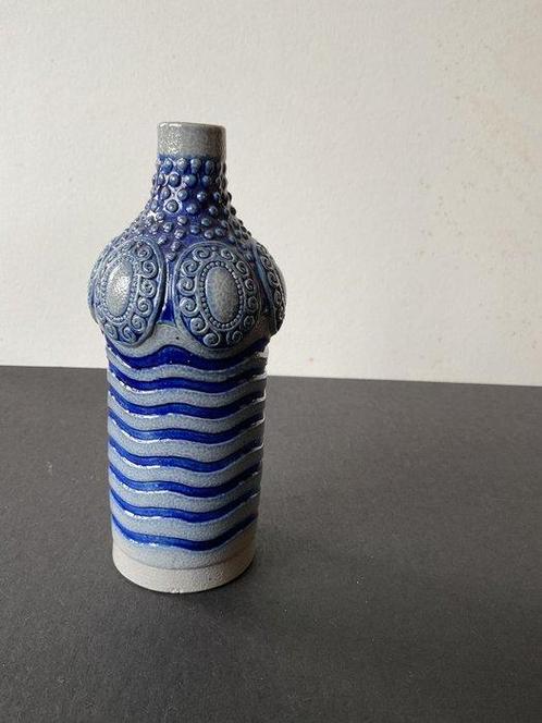R. Hanke Höhr Grenzhausen - Albin Müller - Fles - Steengoed, Antiek en Kunst, Antiek | Glas en Kristal