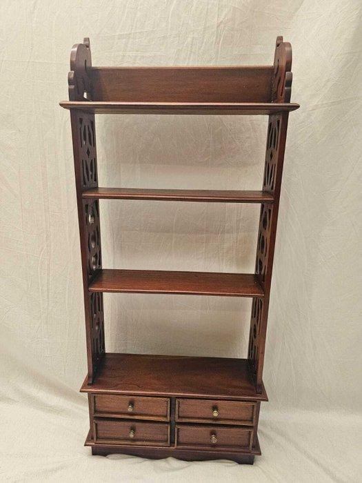 Boekenkast - Unieke Boeke/Wandkast met Gesneden Design en, Antiek en Kunst, Curiosa en Brocante