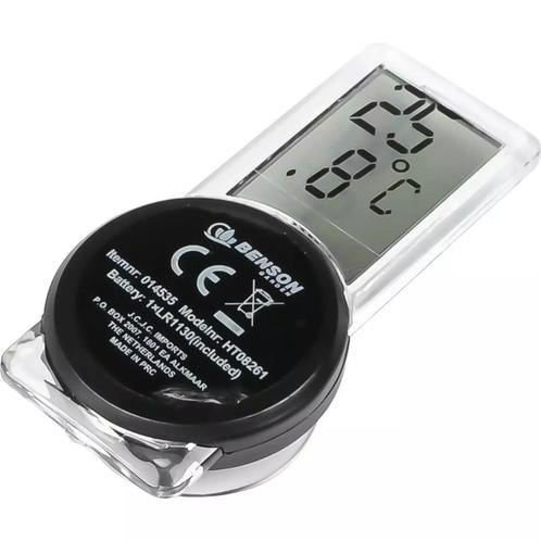 Benson Digitale thermometer - spatwaterdicht - met zuigna..., Audio, Tv en Foto, Weerstations en Barometers, Nieuw, Ophalen of Verzenden
