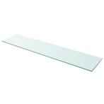 vidaXL Wandschap transparant 110x25 cm glas, Huis en Inrichting, Woonaccessoires | Wandplanken en Boekenplanken, Verzenden, Nieuw