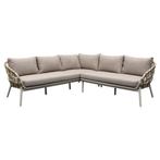Montreal hoekbank loungeset 4 delig taupe rope, Ophalen of Verzenden, Nieuw