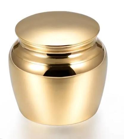 Mini urn rvs klassiek klein goud graveren mogelijk, Huis en Inrichting, Overige Huis en Inrichting, Nieuw