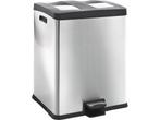 EKO - Rejoice recycling pedaalemmer 30+30 liter - Stainless, Verzenden, Zo goed als nieuw