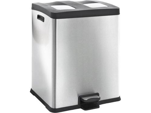 EKO - Rejoice recycling pedaalemmer 30+30 liter - Stainless, Huis en Inrichting, Woonaccessoires | Overige, Zo goed als nieuw