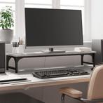 vidaXL Monitorstandaard 85x23x15,5 cm bewerkt hout grijs, Computers en Software, Overige Computers en Software, Verzenden, Nieuw