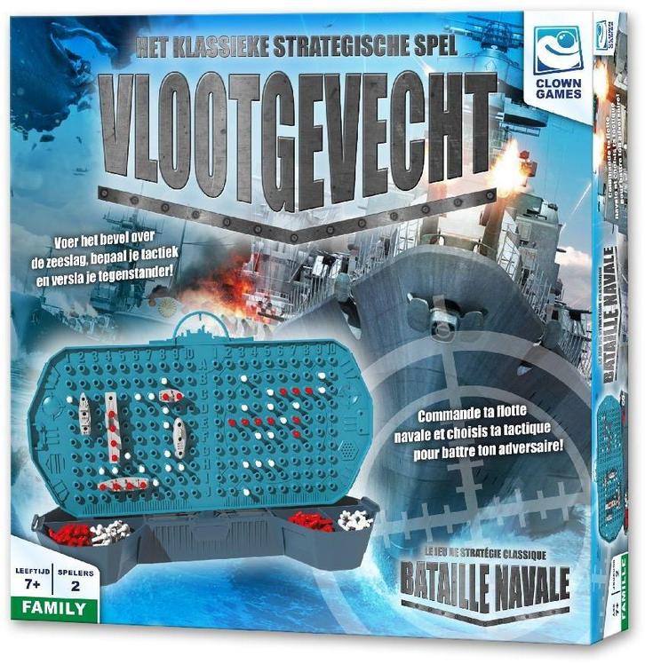 Vlootgevecht | Clown Games - Gezelschapsspellen, Hobby en Vrije tijd, Gezelschapsspellen | Bordspellen, Nieuw, Verzenden