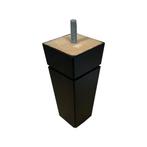 Gratis Verzending - Zwarte houten trapezium meubelpoot 12 cm, Nieuw, Modern, Ophalen of Verzenden, Hout