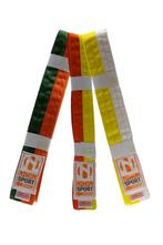 Nihon Band twee kleuren| Wit / Geel (Maat: 220), Verzenden, Nieuw, Judo, Vechtsportmateriaal