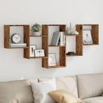 vidaXL Wandschap 159x18x66 cm bewerkt hout oud houtkleurig, Huis en Inrichting, Woonaccessoires | Wandplanken en Boekenplanken