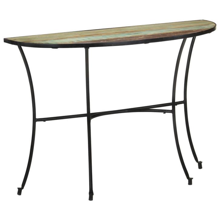 vidaXL Bijzettafel 110x40x77 cm massief gerecycled hout, Huis en Inrichting, Tafels | Bijzettafels, Nieuw, Hout, 60 cm of meer