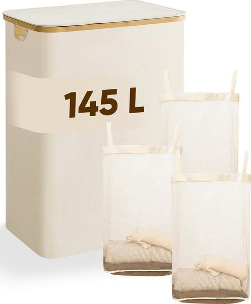 DARI. Wasmand 3 vakken - Wassorteerder - 145L - met 3, Huis en Inrichting, Badkamer | Badtextiel en Accessoires, Zo goed als nieuw