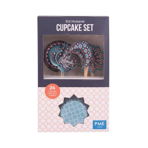 PME Cupcake Set Eid Mubarak 24st., Hobby en Vrije tijd, Taarten en Cupcakes maken, Nieuw, Verzenden