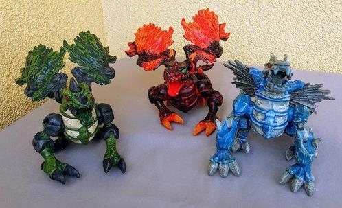 Mattel - Spelstuk - Mega Bloks Dragons (3) und 2 Eier -, Antiek en Kunst, Antiek | Overige Antiek