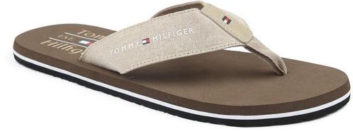 Tommy Hilfiger Beach Sandal Chambray Beige maat 44 Heren, Kleding | Heren, Schoenen, Nieuw, Verzenden