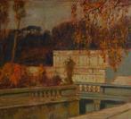 École Française vers 1930 - Vue dun parc., Antiek en Kunst