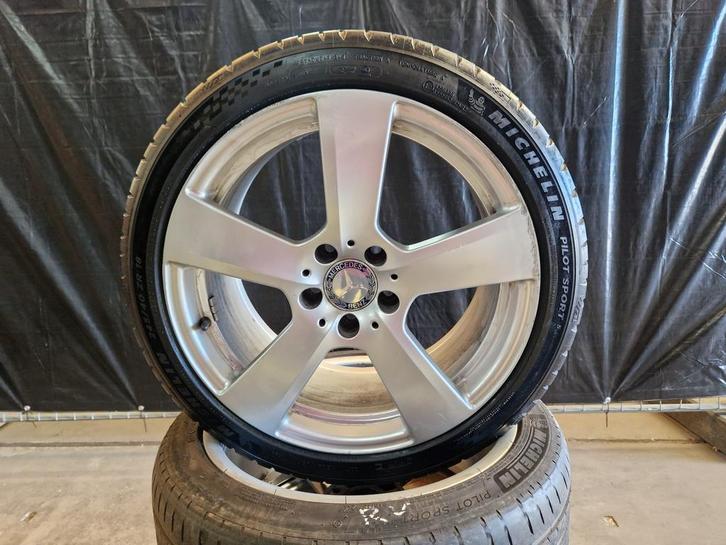 Mercedes velgen 18 inch met zomerbanden, Auto-onderdelen, Banden en Velgen, 18 inch, Zomerbanden, 245 mm, Personenwagen, Gebruikt