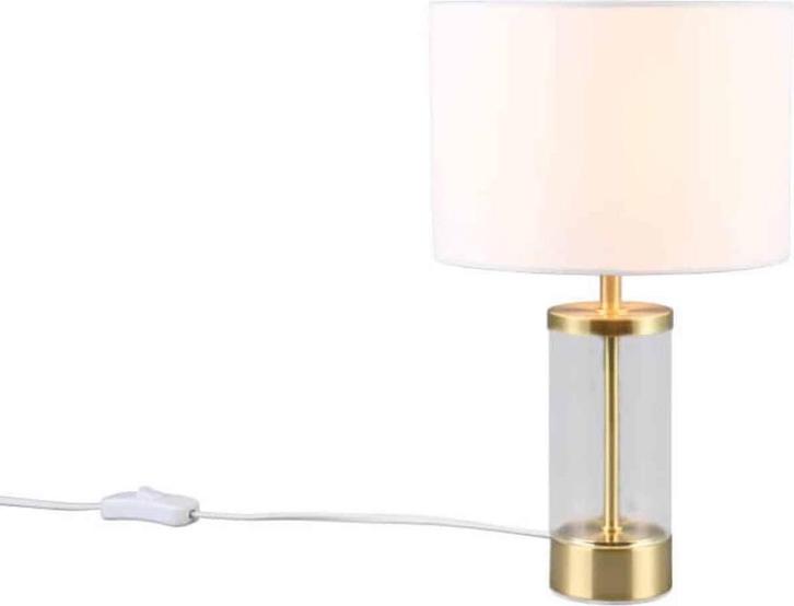 REALITY GRAZIA Tafellamp messing mat - excl. 1x E14 25W -, Huis en Inrichting, Lampen | Tafellampen, Zo goed als nieuw, Ophalen of Verzenden