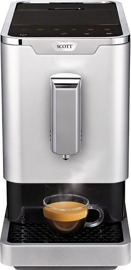 SCOTT 20200 compacte Espressomachine - 1,1 l - Zilvergrijs, Witgoed en Apparatuur, Koffiezetapparaten, Zo goed als nieuw, Ophalen of Verzenden