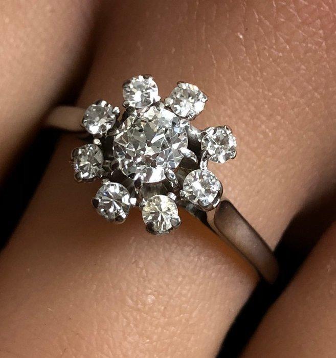 Zonder Minimumprijs - Ring - 18 karaat Geel goud, Witgoud -, Sieraden, Tassen en Uiterlijk, Ringen