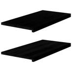 vidaXL Vensterbanken 2 st 80x40x2 cm massief eikenhout, Verzenden, Nieuw