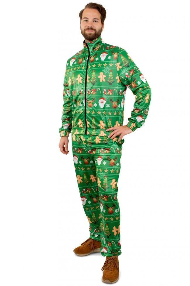 Trainingspak Kerst Groen, Kleding | Dames, Carnavalskleding en Feestkleding, Nieuw, Ophalen of Verzenden