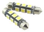 C5W autolamp 2 stuks | LED festoon 43mm | 12-SMD daglichtwit, Verzenden, Nieuw