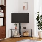 vidaXL Tv-standaard hoek 2-laags voor 32-70 inch zwart, Huis en Inrichting, Kasten | Televisiemeubels, Nieuw, Verzenden