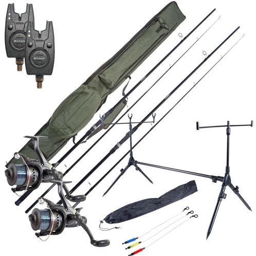 Ultimate Session Carp Set met hengels, molens, beetmelders,, Watersport en Boten, Hengelsport | Algemeen, Nieuw, Verzenden