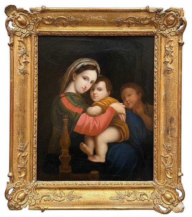 Raphael (1483-1520), After - Madonna della Sedia, Antiek en Kunst, Kunst | Schilderijen | Klassiek