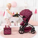 Bayer Design - Combi Poppenwagen Xeo, tas, bordeaux, roze,, Verzenden, Nieuw