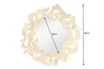 Decoratieve wandspiegel GINKGO LEAFS L 70cm goud rond, Huis en Inrichting, Ophalen of Verzenden, Nieuw