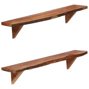 Wandschappen Massief Acaciahout - 90 x 20 x 18 cm beschikbaar voor biedingen