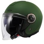 LS2 OF620 Classy Solid Mat Legergroen Jethelm, Motoren, Jethelm, XXL, Nieuw met kaartje, Overige merken