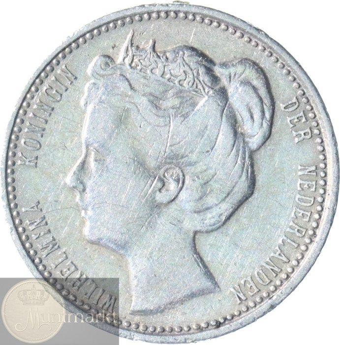 Nederland. Wilhelmina. 25 Cents 1903 (Zonder Minimumprijs), Postzegels en Munten, Munten | Nederland