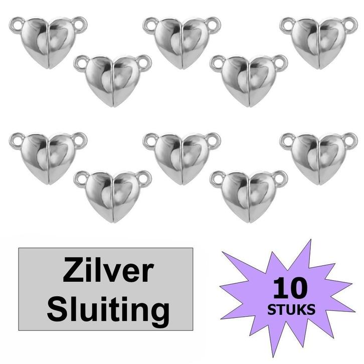 Fako Bijoux - Magnetische Sluiting Hart - Magneet Sluitingen, Hobby en Vrije tijd, Kralen en Sieraden maken, Verzenden