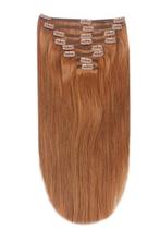 Remy Human Hair extensions straight 18 - rood 30#, Nieuw