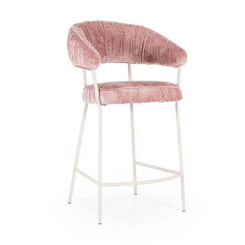 *WOONWINKEL* Eleonora Lizzy Roze Barkruk Klassiek Design, Huis en Inrichting, Barkrukken, Nieuw, Verzenden