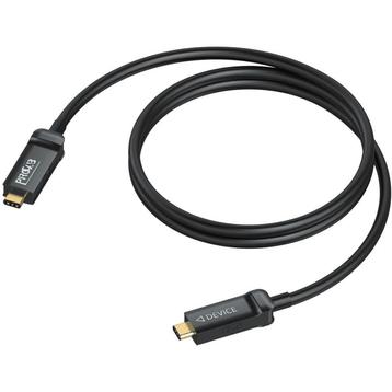 (B-Stock) Procab CLD632A/15 USB-C datakabel 15 meter