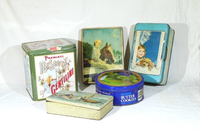 Koekjesdoos (5) - Latta, Antiek en Kunst, Antiek | Speelgoed