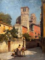 Federico Del Campo (1837-1923) - Calle Larga e Campiello