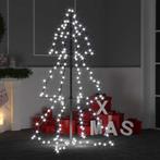 vidaXL Kegelkerstboom 160 LEDs binnen en buiten 78x120 cm, Verzenden, Nieuw