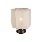 Japandi tafellamp donker brons met beige kap - Nori, Huis en Inrichting, Lampen | Tafellampen, Nieuw, Overige materialen, Japandi