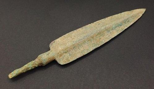 Bronstijd Brons Bladvormige pijlpunt - 130 mm (Zonder, Antiek en Kunst, Antiek | Overige Antiek