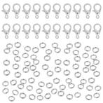 Fako Bijoux® - Karabijn Sluitingen 12mm & Ringetjes 5mm -, Hobby en Vrije tijd, Kralen en Sieraden maken, Verzenden, Nieuw